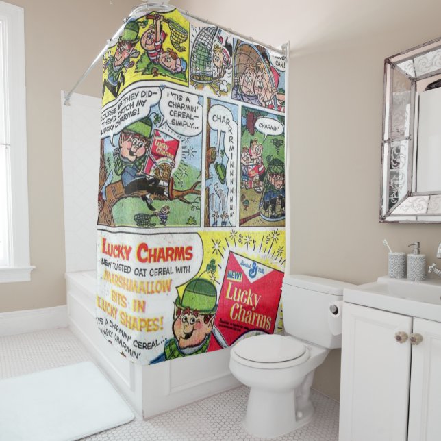 Rideau de douche de Saint Patrick (En situation)