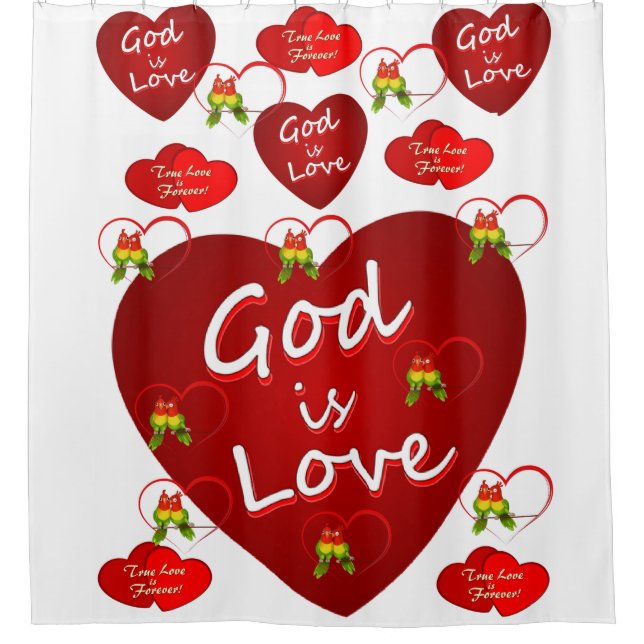 Rideau de douche de Saint Valentin (Devant)