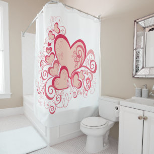 Rideau de douche de Saint Valentin