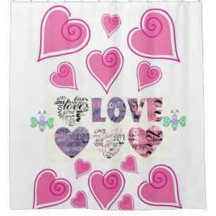 Rideau de douche de Saint Valentin