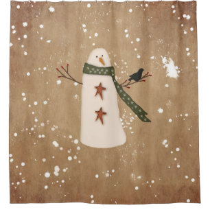 Rideau de douche de Snowman principal