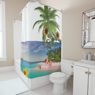Rideau de douche de Sunflower Beach