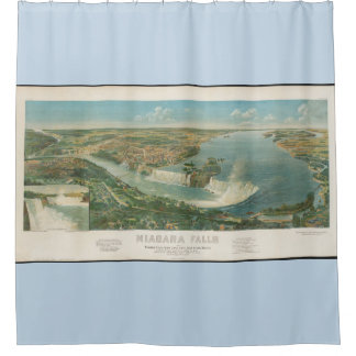 Rideau de douche des chutes du Niagara de majesté