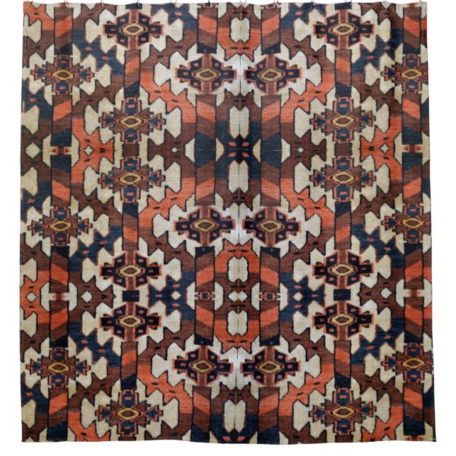 rideau de douche design de tapis oriental (Devant)