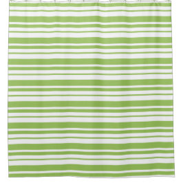Rideau De Douche Design En Gris Vert Et Blanc