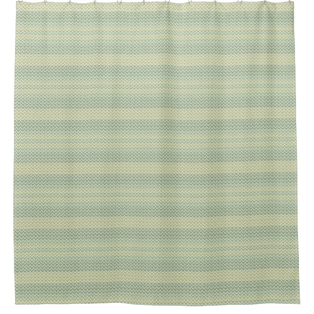 Rideau de douche d'été Sage Green et Lemon (Devant)