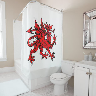 Rideau de douche Dragon