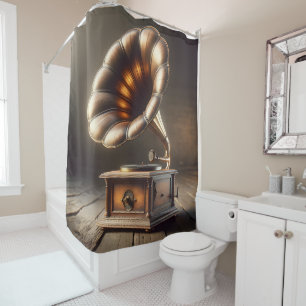 Rideau de douche du Gramophone