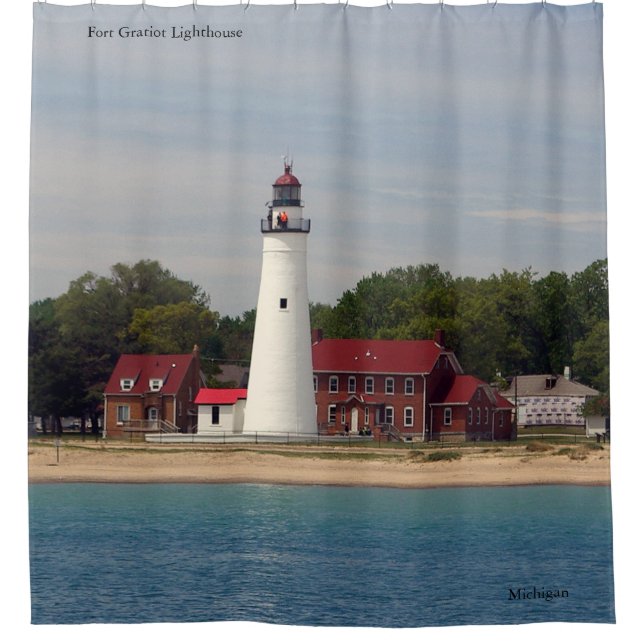 Rideau de douche du phare de Fort Gratiot (Devant)