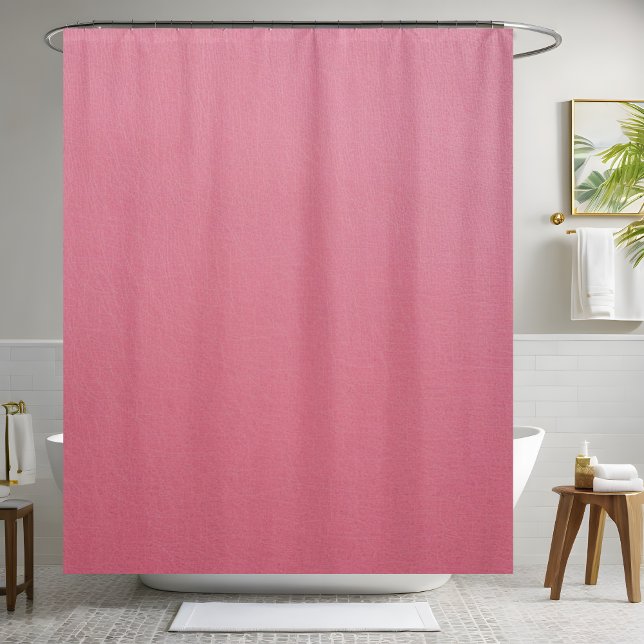Rideau de douche en cuir rose (Créateur téléchargé)