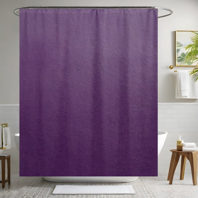 Rideau de douche en cuir violet (Créateur téléchargé)