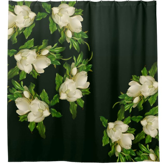 Rideau de douche en fleurs de la fleur de la mason (Devant)
