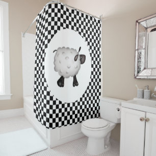 Rideau de douche en mouton