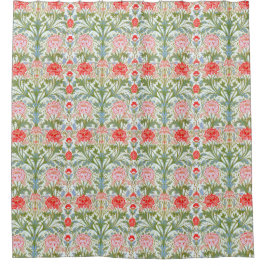 Rideau de douche en tissu de polyester floral