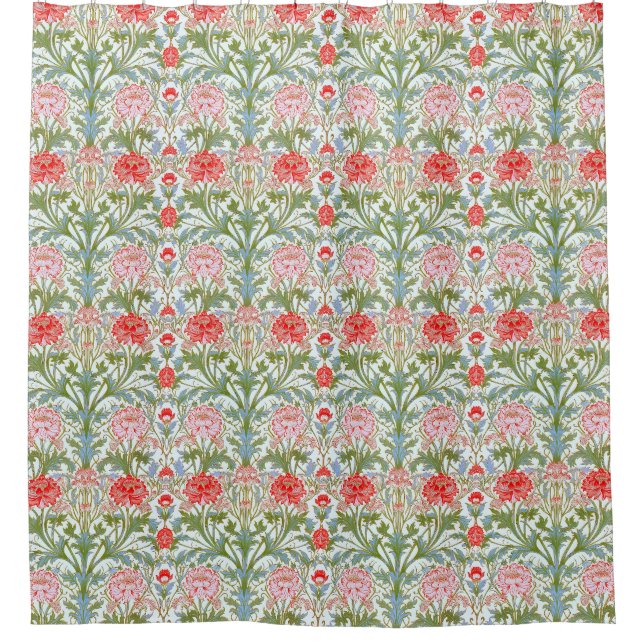 Rideau de douche en tissu de polyester floral (Devant)
