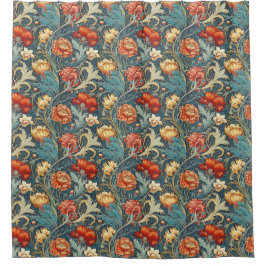 Rideau de douche en tissu floral unique