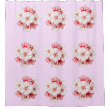 Rideau de douche floral