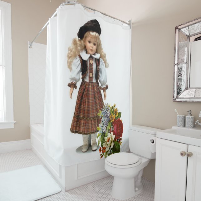 Rideau de douche Floral Victorian (En situation)