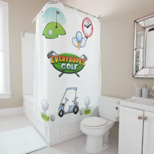 Rideau de douche Golf