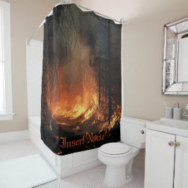 Rideau de douche Inferno