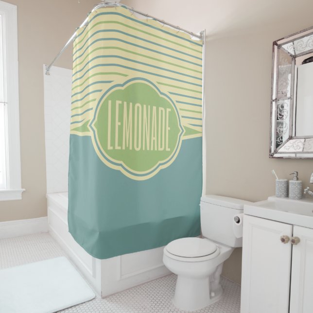 rideau de douche "Lemonade" (En situation)
