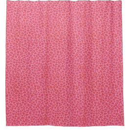 Rideau de douche léopard rose
