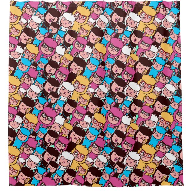 Rideau de douche Llamas (Devant)