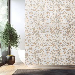 Rideau de douche mandala bohème minimaliste