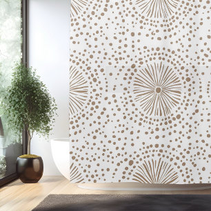 Rideau de douche mandala minimaliste boho