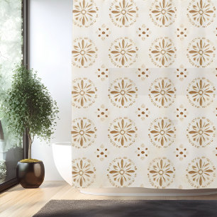 Rideau de douche mandala minimaliste boho