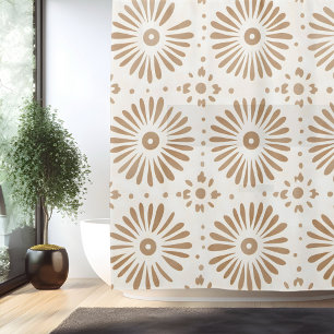 Rideau de douche mandala minimaliste boho