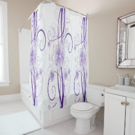 Rideau de douche mauve Miriam
