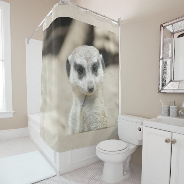 Rideau de douche Meerkat (En situation)