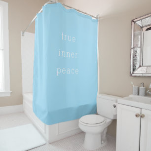 Rideau de douche minimaliste Véritable Paix Intéri