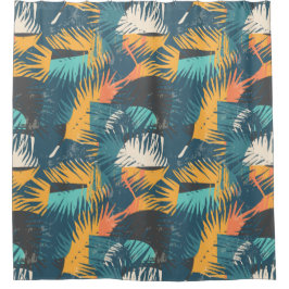 rideau de douche Motif Abstrait Leaf