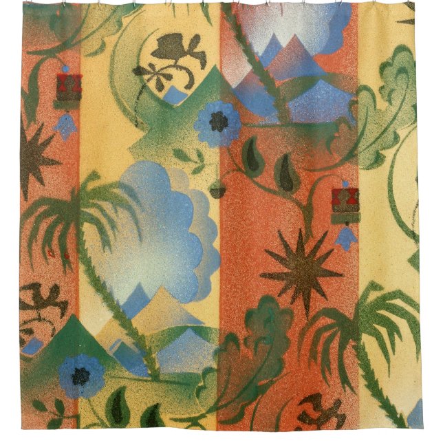 Rideau de douche Motif Art déco (Devant)