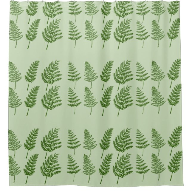 Rideau de douche Motif Green Ferns (Devant)