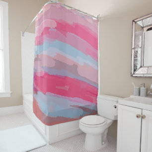 Rideau de douche Motif rose Abstrait