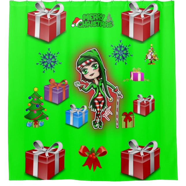 Rideau de douche Noël (Devant)