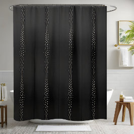 Rideau de douche noir classique