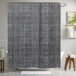 Rideau de douche noir et gris Style 2