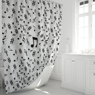 Rideau de douche Notes de Musique