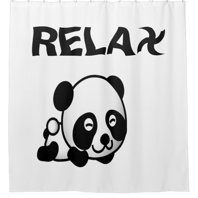 Rideau de douche Panda relaxant (Devant)