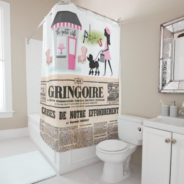 Rideau de douche Paris (En situation)