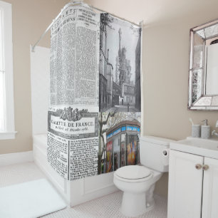 Rideau de douche Paris Journal français