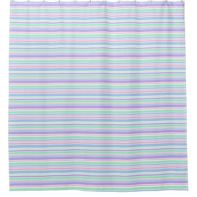 Rideau de douche Pastel Stripes (Devant)
