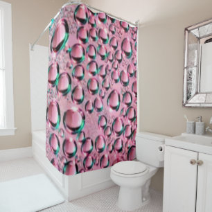 rideau de douche personnalisé, décoration de salle
