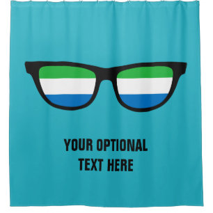 rideau de douche personnalisé Sierra Leone Shades