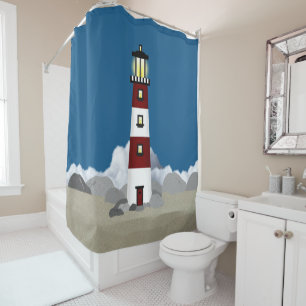 Rideau de douche phare