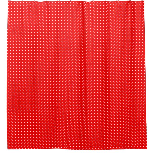 Rideau de douche Pois rouge (Devant)